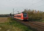 Dienstfahrt des 425 024-7 gen Neuss Weißenberg fahrend in Kaarst Broicherseite.