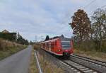 425 645 verlässt hier gerade Rosenberg Baden und erreicht seinen Endbahnhof Osterburken in wenigen Minuten. 8.11.2021