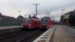 Zwei Triebwagen der BR 425 am 23.09.2012 in Lehrte.