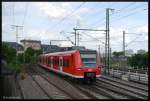 425 584-0 war als RB44 in Mannheim unterwegs, auf dem Weg nach Mainz.