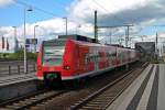 Einfahrt am 24.05.2014 von 425 222-7 als S3 in Ludwigshafen (Rhein) Mitte.