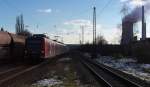 425 133 erreicht gleich als RB Kaiserslautern - Merzig den Bahnhof Ensdorf.