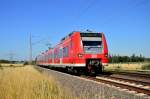 Als RB 33 kommt der 425 025-4 gen Aachen fahrend bei Wickrathhahn dem Fotografen vor die Linse.