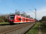 DB Regio 425 031-2 am 14.03.16 bei Hanau West auf der KBS 640 