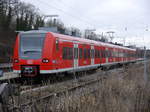 425 146 kam am 12.01.2017 als RB 58093 in Kitzingen auf Gleis 9 an.