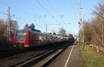 Die Rhein Niers Bahn (RB33) kommt die Kohlscheider-Rampe hoch aus Duisburg-Hbf,Heinsberg-Rheinand nach Aachen-Hbf und hält in Kohlscheid und fährt in Richtung