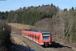 425 312-8 als RE 19084 (Rottweil-Stuttgart Hbf) bei Eutingen 25.2.17