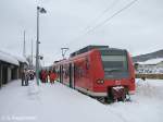 426 030 ist am 22.2.09 gerade in Ruhpolding angekommen und wird gleich wieder zurck nach Traunstein fahren.