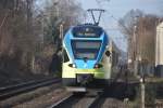 RHEINE (Kreis Steinfurt), 18.01.2014, ET 012 der Westfalenbahn als RB 65 nach Rheine bei der Ausfahrt aus den Bahnhof Rheine-Mesum