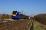 428 507 als RB 5 Cantus ist auf dem Weg nach Fulda gesehen bei Hünfeld am 09.03.16