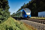 428 051 ein Cantus der Linie R5 von Kassel am 24.08.16 kommend und weiter nach Fulda underwegs ist gesehen bei Burghaun.