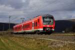 440 809-2 von DB Regio bei Harrbach am 25.02.15.
