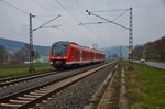 440 822-5 als R1 in Richtung Würzburg unterwegs gesehen am 12.04.16 bei Gambach.