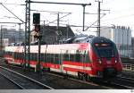 442 647 (Talent 2) passiert auf seinen Weg nach Cottbus als RE 18406 den Bahnhof Dresden - Freiberger Straße am 14.