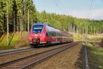 442 269 ist als RB nach Bamberg am 16.11.15 unterwegs abgelichtet bei Steinbach am Wald.