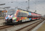 442 854-6 als Schler Sonderzug von Rostock Hbf nach  Ribnitz-Damgarten-West bei der Ausfahrt im Rostocker Hbf.08.04.2016