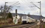 Ein MRB-Zug 460 001-1 verlsst den Bahnhof Bad Salzig am Montag den 18.3.2013