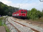 Murrbahn 2006 - Aus Marbach kommend fhrt der ET 65 006 am 16.09.2006 in Burgstall ein.