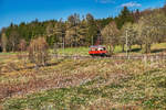 Nachschuss von 479 201-6 auf der Fahrt von Cursdorf nach Lichtenhain an der Bergbahn.