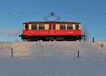 Am 10.01.21 wurde die Thüringer Bergbahn besucht. Es ging an die Flachstrecke Lichtenhain-Cursdorf. 479 203 hatte Dienst und ist bei Lichtenhain zu sehen von Cursdorf kommend.