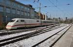 401 584-4  Bruchsal  erreicht am 3.3.2018 als ICE787 von Hamburg-Altona nach München Hauptbahnhof den Hamburger Hauptbahnhof.