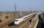 Ein Triebzug der reihe 401 verkehrte am 25.03.18 als ICE 703 von Hamburg nach München.