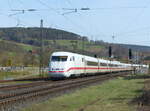 DB 401 584  Bruchsal als ICE 536 von Mnchen Hbf nach Bremen Hbf, am 11.04.2022 in Oberhaun.