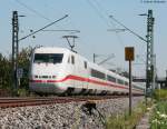 401 590-5 als ICE 375 (Berlin Ostbahnhof-Interlaken Ost)an der Bk Basheide 24.8.09