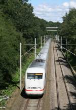 401 xxx als ICE 579 (Hamburg–Stuttgart) am 05.09.2010 zwischen Hittfeld und Klecken
