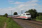 Nachschuss auf 401 058-3  Gütersloh  am 08.08.2014 als ICE 274 (Basel SBB - Berlin Ostbahnhof) bei Kollmarsreute.