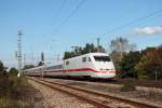 401 089-8 am 27.09.2014 bei der Durchfahrt in Orschweier gen Süden.