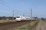 Am 02.04.2016 konnte 401 061-7/561-6 als ICE 800 (Berlin Südkreuz - Hamburg-Altona) in der Nähe von Brahlstorf abgelichtet werden.