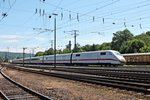 Nachschuss auf 401 006-2  Itzehoe , als dieser am 14.06.2015 durch Koblenz Lützel gen Hauptbahnhof fuhr.