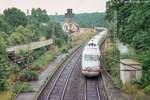 Im Bahnhof Gnötzheim halten seit 1978 keine Personenzüge mehr.