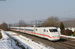 401 070-8 als ICE 277 (Berlin Ostbahnhof-Basel SBB) bei Kollmarsreute 26.1.17