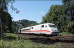 402 025 (9380 6 402 025-1 D-DB) fhrt aufgrund einer Umleitung, als ICE 651 von Hagen Hbf nach Berlin Ostbahnhof, ber die Gterstrecke Richtung Witten. (01.06.2008)