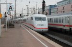 Hier fhrt eine ICE2 Doppeltraktion am 3.2.2012 in den Dortmunder Hbf. Aufgrund von Vandalismus wurde der Zug statt in Hamm erst in Dortmund geteilt.