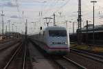 Am 14.11.2015 durchfahren 402 014-5  Hamm(Westf)  und 402 038-4  Saarbrücken  als ICE 536/586 (München Hbf - Bremen Hbf & München Hbf - Hamburg Altona) Ingolstadt Hbf.