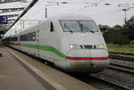 808 042-6  Quedlinburg  als ICE1049(Köln-Binz)bei der Ausfahrt im Rostocker Hbf. mit ca 10 Minuten Verspätung Grund dafür war Technische Störung am Zug.04.07.2020