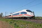 403 558-2  St. Ingbert  fuhr am 05.05.2016 zusammen mit 403 561-4  Celle  bei Scherzingen als ICE ___ (Basel SBB - Köln Hbf/Dortmund Hbf) in Richutng Freiburg (Brsg) Hbf.