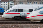 Impression am Nürnberger Hbf mit einem ICE-T und einem ICE 3, 22.02.2019
