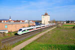 403 032 DB Fernverkehr  Augsburg  als ICE 1001 (Berlin-Gesundbrunnen - München Hbf) bei Hirschaid, 24.04.2021