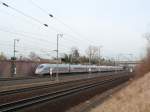 403 010  Wolfsburg  fhrt als ICE 509 Kln Hbf - Basel SBB durch Neuluheim. 25.02.09