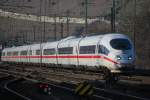 ICE Kln-Mnchen trifft in Wrzburg Hbf ein. 28.12.2008