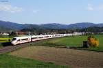 403 004-5  Solingen  und 403 010-2  Wolfsburg  als ICE 104 (Basel-Hannover ber Kln) bei Kollmarsreute.