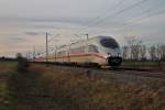 Am 24.12.2014  Heiligabend  fuhr 403 054-0 zusammen mit 403 557-2 am Weinort Hügelheim vorbei, als sie auf den Weg nach Köln Hbf/Dortmund Hbf waren.