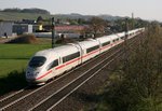 403 061 als ICE 102 (Basel SBB–Köln–Hannover Hbf) am 21.04.2015 zwischen Auggen und Müllheim (Baden)