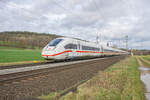 ICE 812 072-7 Richtung FrankfurtM- bei Kerzell am 22.03.2023