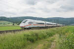 ICE 812 022-2 ist in Richtung Frankfurt/M. unterwegs,gesehen am 07.06.2023 bei Reilos.