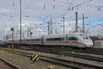 ICE 4 5812 077-6 verlässt am 20.03.2023 den badischen Bahnhof.
